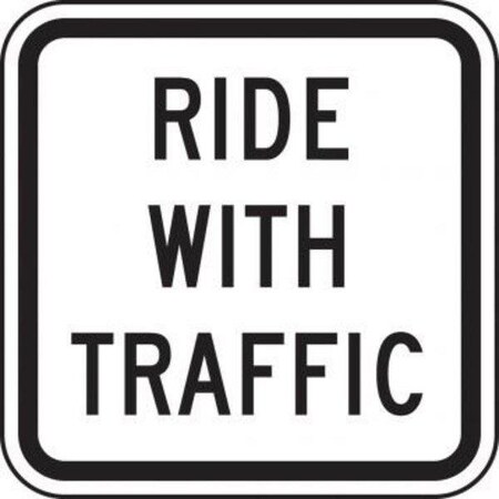 Accuform BICYCLE  PEDESTRIAN SIGN RIDE FRR705HP FRR705HP